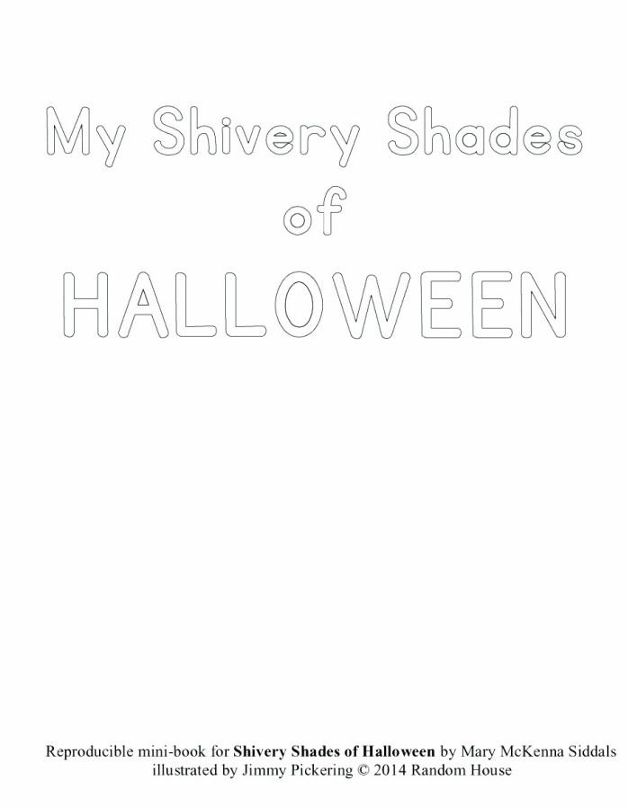 MY SHIVERY SHADES OF HALLOWEEN mini-book