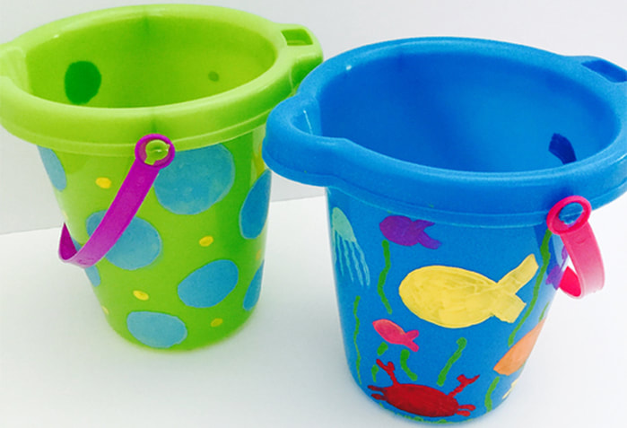 Personalized Painted Pail